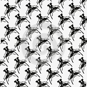Abstract geometric seamless pattern grunge texture