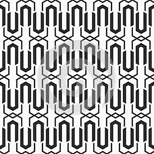 Abstract geometric seamless pattern. Modern stylish texture. Regularly repeating geometric tiles with hexagonal elements.