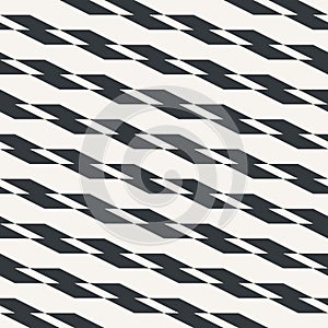 Abstract geometric seamless pattern monochrome or two colors vec