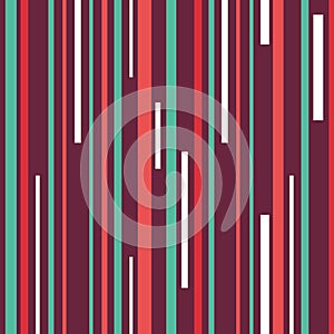 Abstract geometric seamless pattern with multi-colored parallel stripes on a dark background.