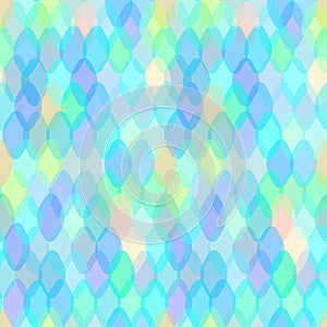 Abstract geometric seamless pattern with oval ellipse and squama decorative contemporary elements. pink purple blue aqua lilac geo