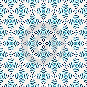 Abstract geometric seamless pattern. Regularly repeating ethnic geometric ornament