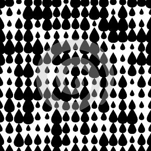 Abstract geometric seamless pattern with simple drop shapes