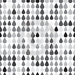 Abstract geometric seamless pattern with simple drop shapes