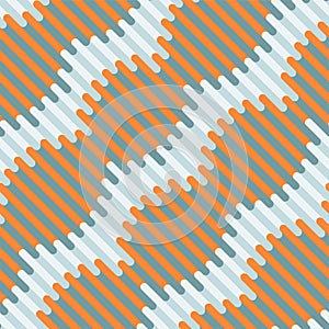 Abstract geometric seamless pattern from sloping lines. Vector illustration