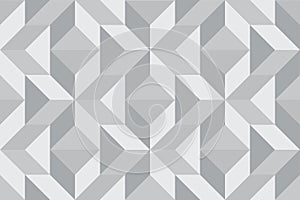 Abstract geometric seamless pattern. Stylish monochrome ornament of geometrical shapes