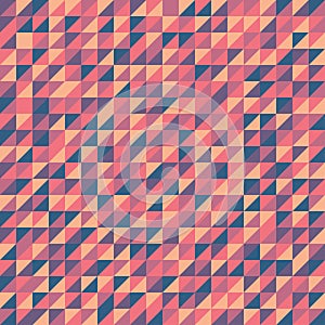 Abstract geometric seamless pattern in sunset colors