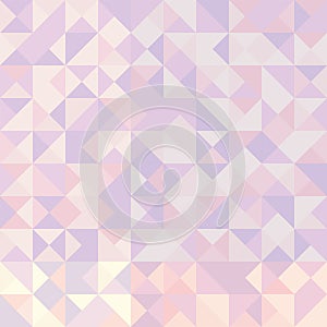 Abstract pastel geometric seamless pattern. Triangle graphic design background. Colorful mosaic vector, creative style