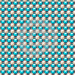 Abstract geometric seamless pattern. Vector background with squares and triangles