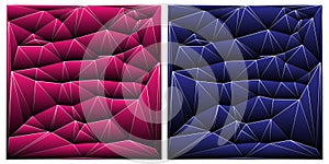 Abstract geometric set background with triangle shape pattern