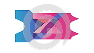 Abstract Geometric Shape Arrow Progress, vector design Generative AI