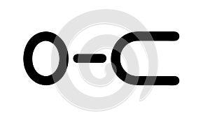 Abstract geometric shape connection graphic design element , vector design Generative AI