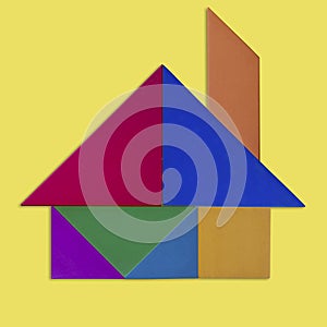 Abstract geometric shape - house