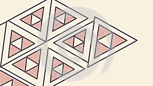 Abstract Geometric Shape with an Interlocking Triangle Pattern, vector design Generative AI