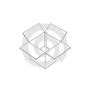 Abstract geometric shape with intersecting planes