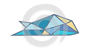 Abstract Geometric Shape, Modern Design Element, vector design Generative AI