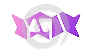 Abstract Geometric Shape Vector Icon, vector design Generative AI