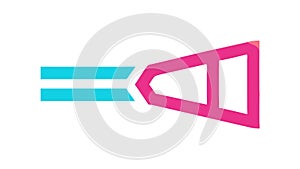 Abstract Geometric Shape Vector, Modern and Dynamic Element, vector design Generative AI