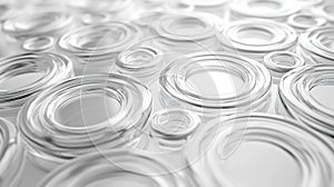 Abstract Silver Rings Background Texture, Minimalist Design