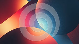 Abstract geometric shapes creating colorful gradient background