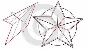 Abstract geometric shapes creating a dynamic and modern composition, vector design Generative AI