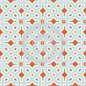 Abstract geometric shapes diagonal lines seamless pattern. Mosaic tile ornament texure with stylish asian motif photo