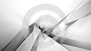 Abstract Geometric Shapes in Monochrome Style with Light Effects photo