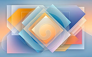 Abstract Overlapping Squares Background