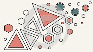 Abstract Geometric Shapes Pattern Vector Art for Modern Design, vector design Generative AI