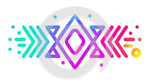 Abstract Geometric Shapes Pattern, vector design Generative AI