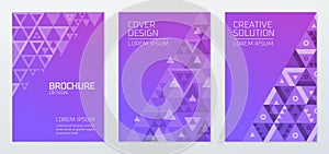 Abstract geometric shapes polygon design vector background