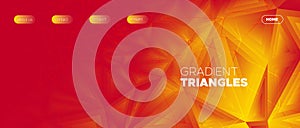 Abstract Geometric Shapes. Triangular Landing