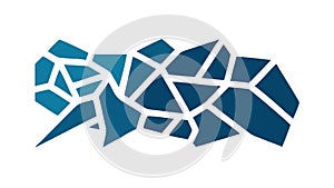 Abstract Geometric Shard Pattern Icon, Modern and Dynamic Design, vector design Generative AI