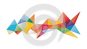 Abstract Geometric Shards Colorful Dynamic Vector, vector design Generative AI