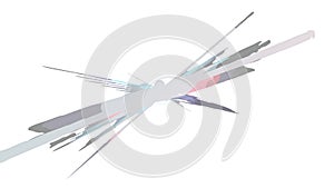 Abstract Geometric Shards Design for Modern and Dynamic Graphics, vector design Generative AI