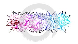 Abstract Geometric Shards: Explosive Fragmentation Design, vector design Generative AI