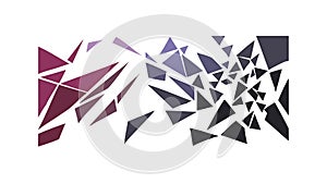 Abstract Geometric Shards Fragmented Design Vector, vector design Generative AI