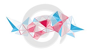 Abstract Geometric Shards Icon: Modern Art Dynamic Design Element, vector design Generative AI