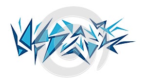 Abstract Geometric Shards Icon - Modern Art Dynamic Fragmented Design, vector design Generative AI