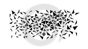 Abstract Geometric Shards Pattern Icon - Dynamic Texture Modern Art, vector design Generative AI