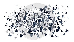 Abstract Geometric Shards Vector Background, Chaotic Design, vector design Generative AI