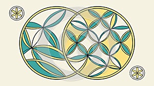 Abstract geometric sphere, complex 3D form, vector design Generative AI