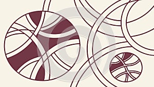 Abstract geometric sphere pattern, modern artistic design element, vector design Generative AI