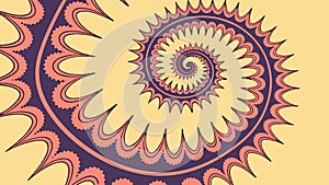 Abstract Geometric Spiral Pattern Dynamic Background, vector design Generative AI