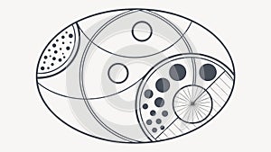 Abstract Geometric Spiral Pattern Vector, vector design Generative AI