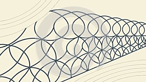 Abstract Geometric Spiral Pattern Vector, vector design Generative AI