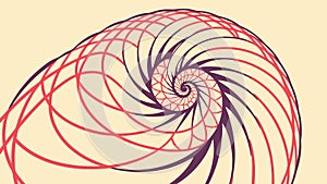Abstract Geometric Spiral Pattern, vector design Generative AI