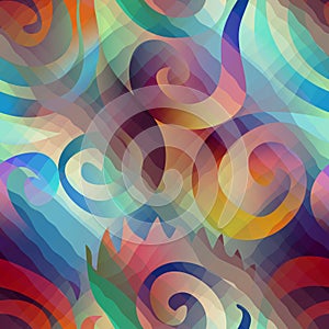 Abstract geometric spirales