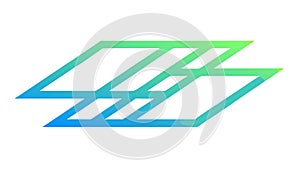 Abstract Geometric Square Outline Frame, Modern Design, vector design Generative AI