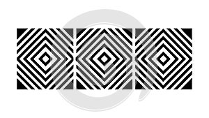 Abstract Geometric Square Pattern: Modern Design Digital Texture, vector design Generative AI